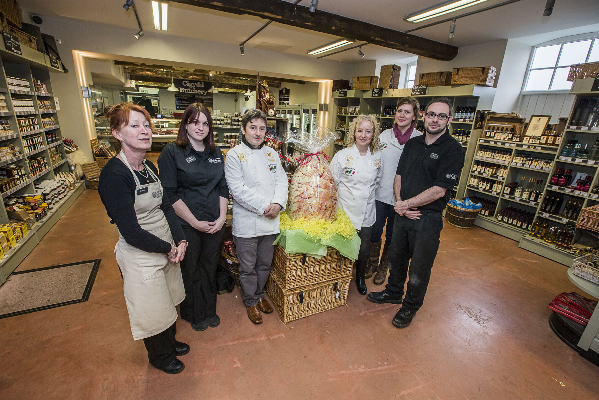Youngsters get hands on huge egg in the Conwy Valley