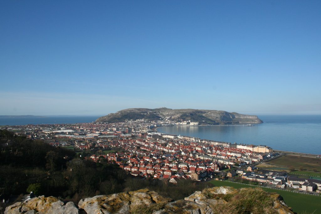 view of great orme from little orme