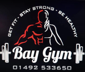 Bay Gym logo in Conwy County