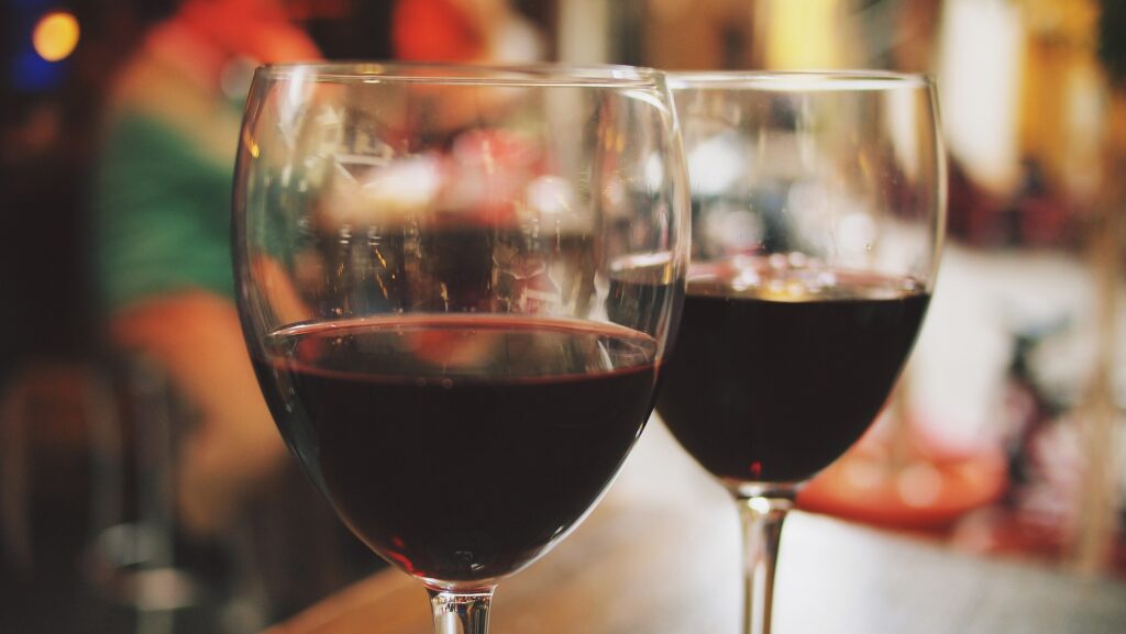 Glasses of wine